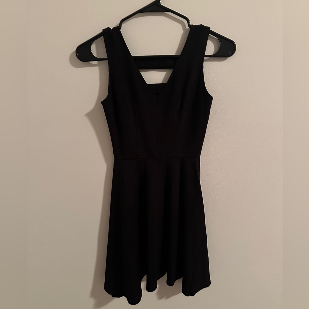 black tight dress